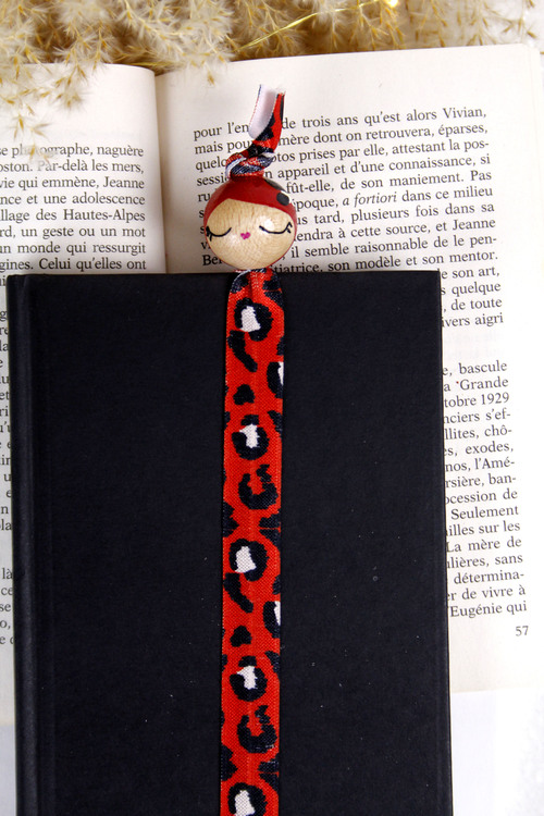 (image pour) Marque Page Elastique Graou Rouge